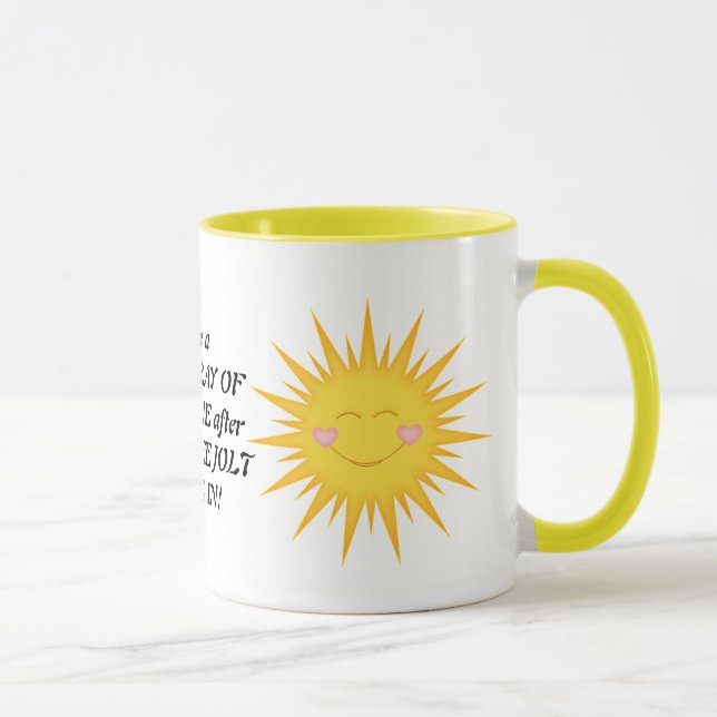 Petit rayon de tasse de café de soleil (Droite)