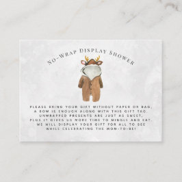 Petit renne | Afficher Invitation de douche Insert