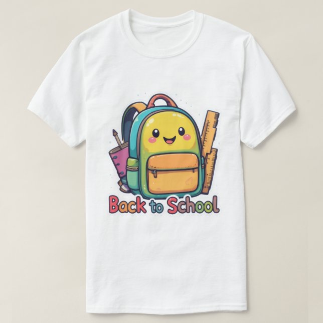Petit retour à l'école T-shirt caricature (Design devant)