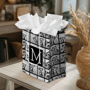 Petit Sac Cadeau 11 Photo Instagram Collage personnalisé Monogramme