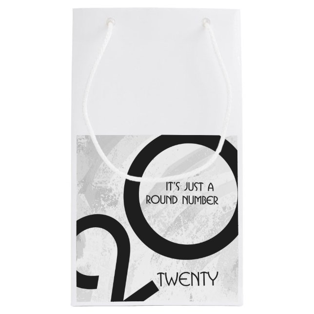Petit Sac Cadeau 20e anniversaire de la décennie blanche (Dos)