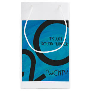 Petit Sac Cadeau 20e anniversaire de la Décennie bleue