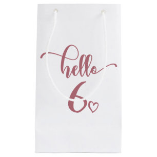 Petit Sac Cadeau 6e anniversaire Filles Hello Six mignons Enfants d