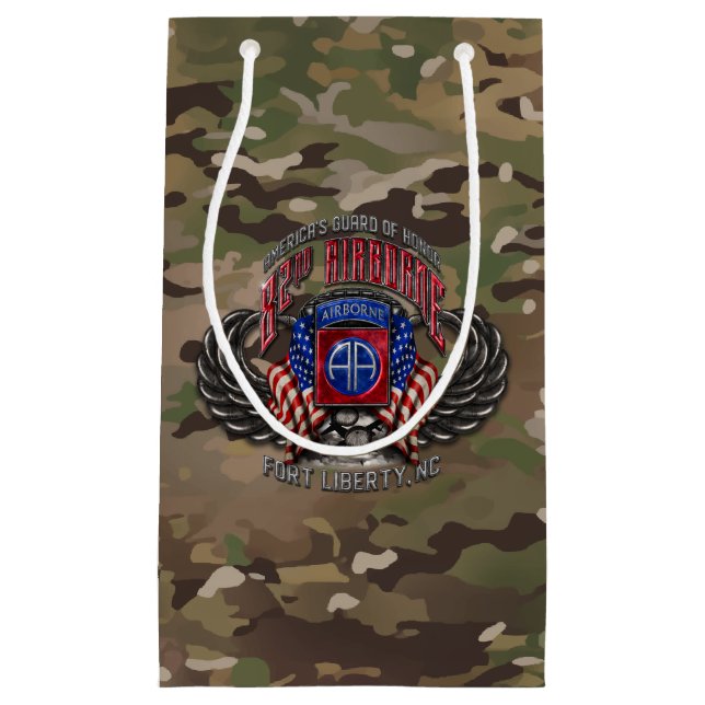 Petit Sac Cadeau 82e Camo aéroporté (Devant)