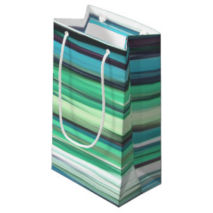 Petit Sac Cadeau Abstrait n° 2 : bleu vert d'eau