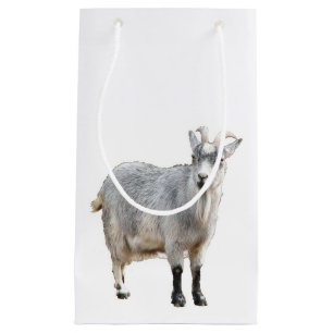 Petit Sac Cadeau Agritourisme de chèvres gris Nature Photographie