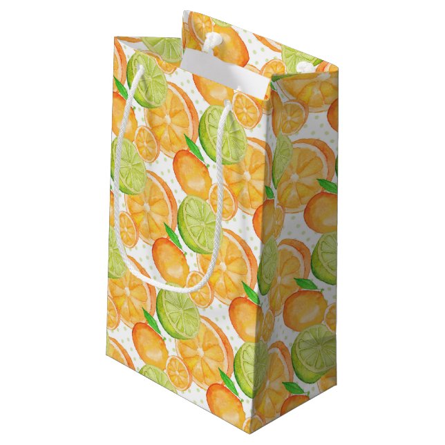 Petit Sac Cadeau Agrume (Dos Angle)