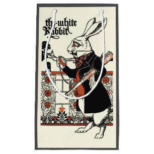 Petit Sac Cadeau Alice White Rabbit Classic Wonderland