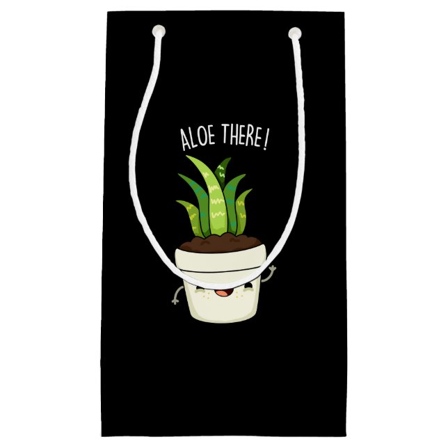 Petit Sac Cadeau Aloe There Funny Aloe Vera Pun (Devant)