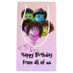 Petit Sac Cadeau Amusants gens Anniversaire Balloons