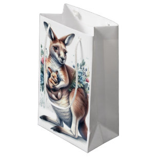 Petit Sac Cadeau Animaux de la faune Kangourou