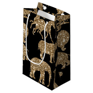 Petit Sac Cadeau Animaux sauvages Safari Élégante Parties scintil