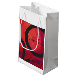 Petit Sac Cadeau Anniversaire de la Décennie Rouge