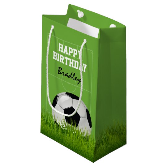 Petit Sac Cadeau Anniversaire Du Football Du Football D Enfants Zazzle Ch