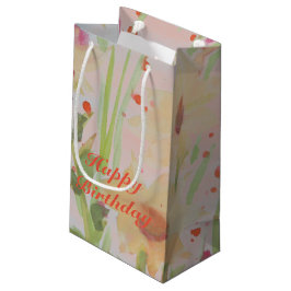 Petit Sac Cadeau Aquarelle à fleurs conçue