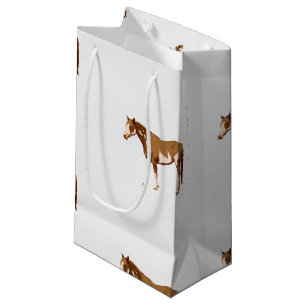 Petit Sac Cadeau Aquarelle équestre du Cheval de peinture américa