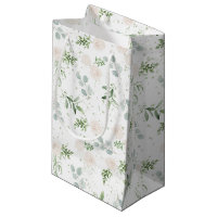Aquarelle Verdure et fleurs blanches Floral