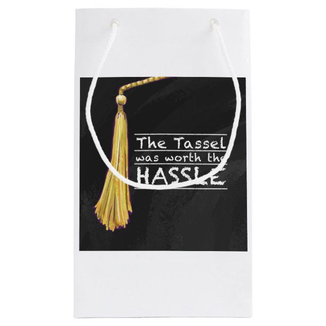 Petit Sac Cadeau Argent de dispute de gland (Dos)