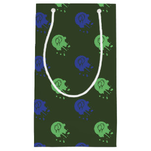 Petit Sac Cadeau Army Green & Blue Painball Party