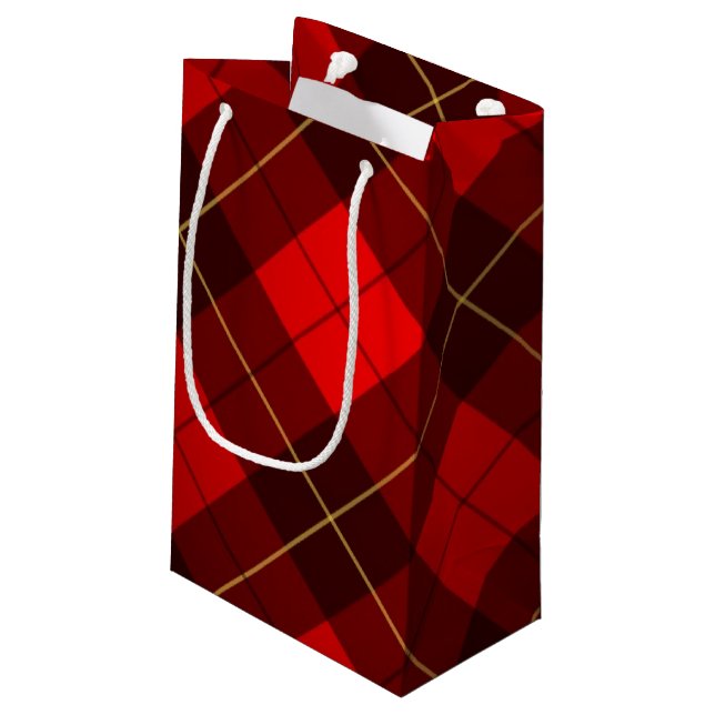 Petit Sac Cadeau Arrière - plan de tartan de Wallace (Dos Angle)