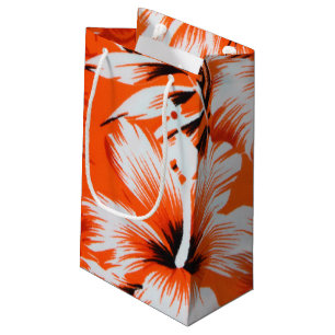 Petit Sac Cadeau Arrière - plan hawaïen de fleur de ketmie