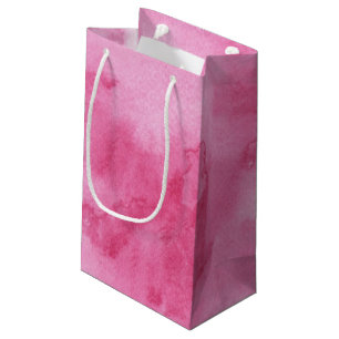 Petit Sac Cadeau arrière - plan rose d'aquarelle pour le votre