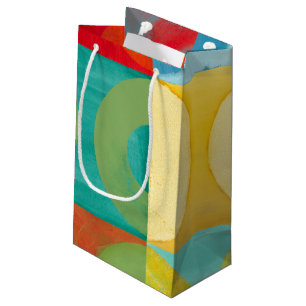Petit Sac Cadeau Art de bruit lumineux avec des cercles et des