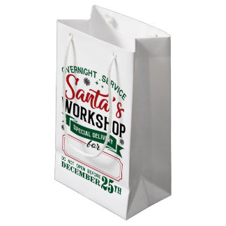 Petit Sac Cadeau Atelier père Noël Livraison spéciale