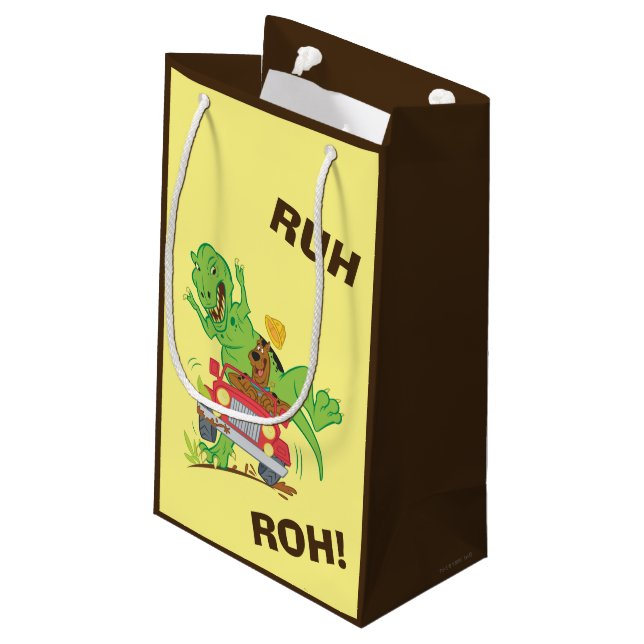 Petit Sac Cadeau Attaque Scooby Doo T-Rex (Dos Angle)