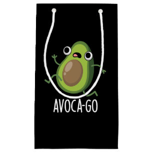 Petit Sac Cadeau Avoca-go Funny Avocado Pun Dark BG