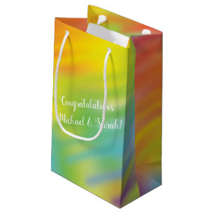 Petit Sac Cadeau Baby shower Rainbow Tie Dye