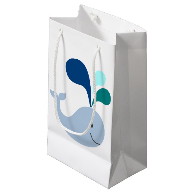 Petit Sac Cadeau Baleine (Devant Angle)