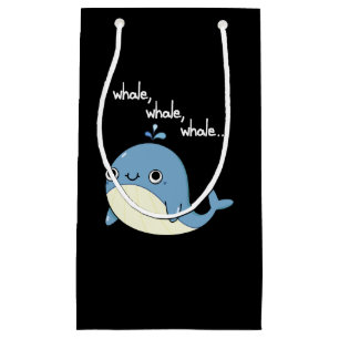 Petit Sac Cadeau Baleine, baleine, baleine Pun sur un mignon animal