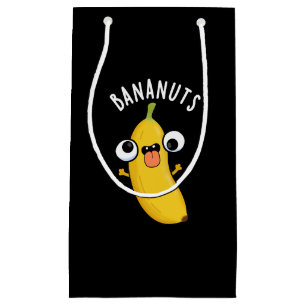 Petit Sac Cadeau Bananuts Funny fou Banana Fruit Pun Dark BG
