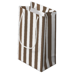 Petit Sac Cadeau Bandes de bonbons de couleur et blanc