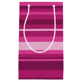 Petit Sac Cadeau Bandes de Fuschia