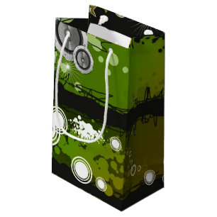 Petit Sac Cadeau Bannière grunge de musique de style
