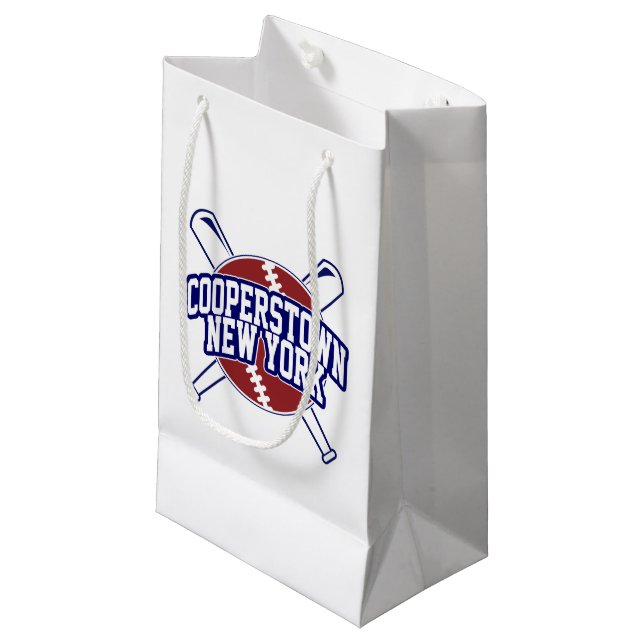 Petit Sac Cadeau Base-ball de Cooperstown New York (Devant Angle)