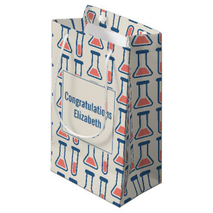 Petit Sac Cadeau Beaker & Test Tube Science Themed