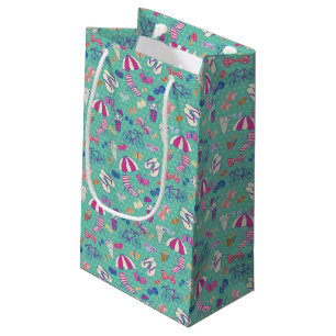 Petit Sac Cadeau Beau motif avec des éléments d'été