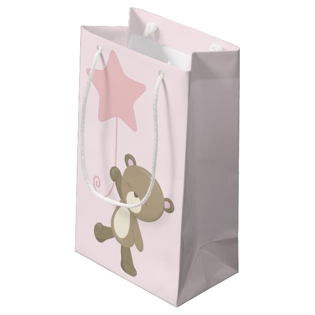 Petit Sac Cadeau Bébé mignon ours en peluche (Dos Angle)