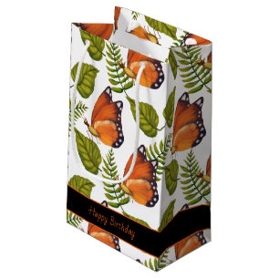 Petit Sac Cadeau Belles papillons Texte modifiable