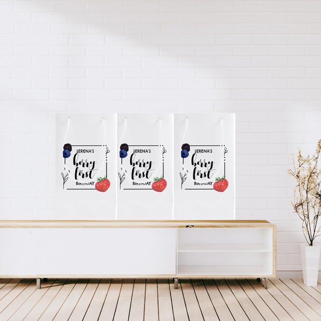 Petit Sac Cadeau Berry First | 1er anniversaire | Berry mixte | Min (Créateur téléchargé)