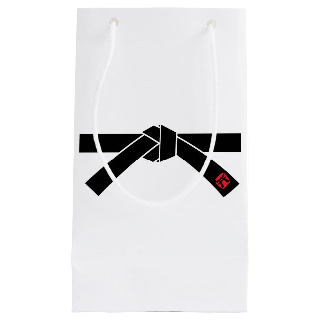 Petit Sac Cadeau Black Belt, arts martiaux (Devant)