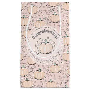 Petit Sac Cadeau Blush Pink Little Citrouille Baby Félicitations