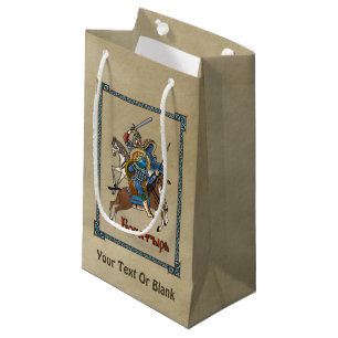 Petit Sac Cadeau Bogatyr russe médiéval