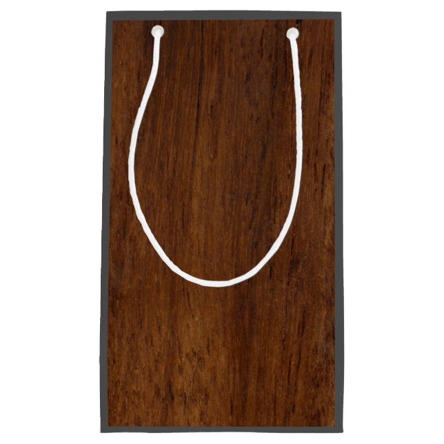 Petit Sac Cadeau Bois de laiton (Devant)