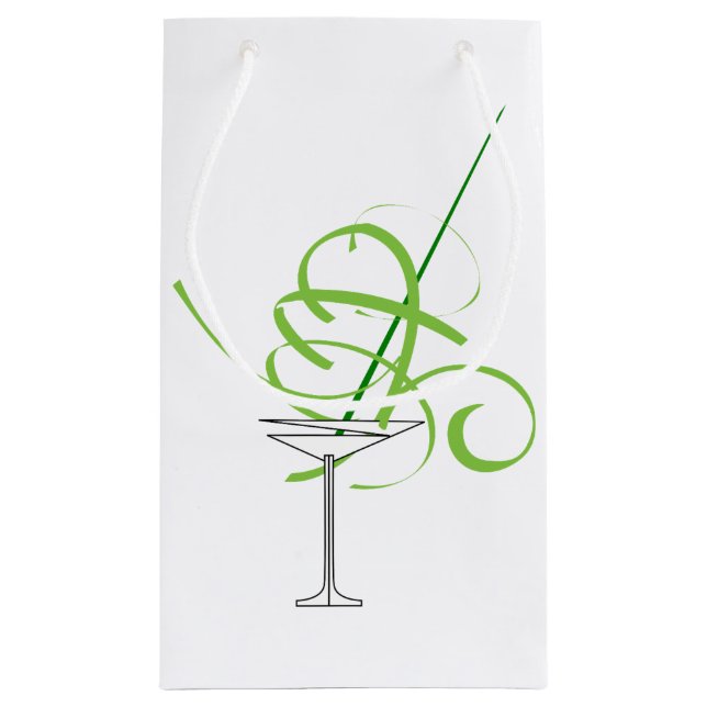 Petit Sac Cadeau Boîte à cadeaux Martini Cocktail (Dos)