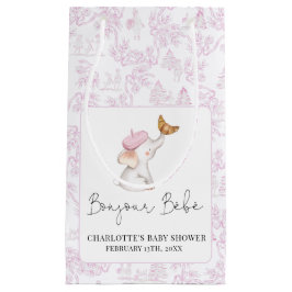 Petit Sac Cadeau Bonjour Bebe Romantique Français Baby shower fille