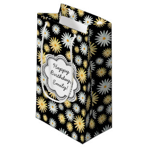 Petit Sac Cadeau Bonne aquarelle d'anniversaire Avril Motif de marg